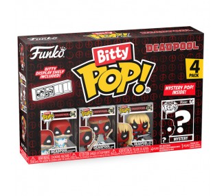 Blister 4 figuras Bitty POP Marvel Deadpool surtido