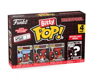 Blister 4 figuras Bitty POP Marvel Deadpool surtido