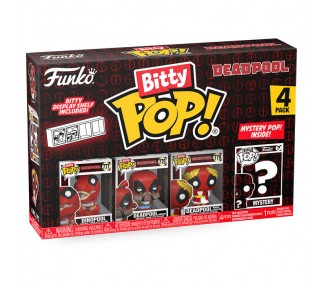 Blister 4 figuras Bitty POP Marvel Deadpool surtido
