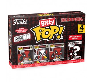 Blister 4 figuras Bitty POP Marvel Deadpool surtido
