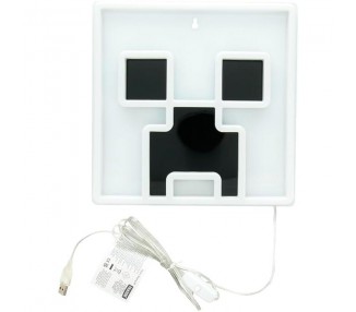 Lampara pared LED Creeper Minecraft 25cm