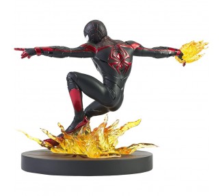 Figura Miles Morales Spiderman PS5 Marvel Gallery Comic 18cm