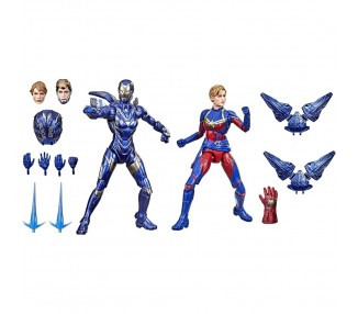 Blister 2 figuras Captain Marvel & Rescue Armor The Infinity Saga Endgame Los Vengadores Avengers Marvel 15cm