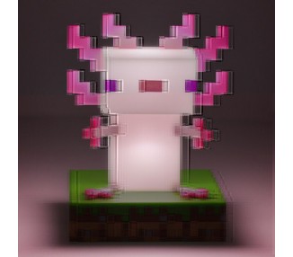 Lampara Icons Ajolote Minecraft 12cm