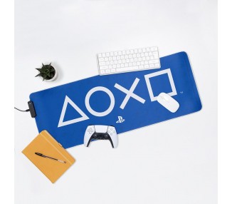 Alfombrilla gaming PlayStation luz
