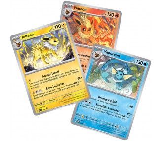 Blister juego cartas coleccionables Poster collection Evoluciones Prismaticas Pokemon Español
