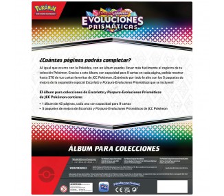 Blister juego cartas coleccionables Binder collection Evoluciones Prismaticas Pokemon Español