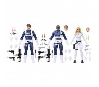 Blister 3 figuras Dum Dum Dugan Nick Fury Jr Sharon Carter Capitan America Marvel Legends Series