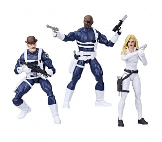 Blister 3 figuras Dum Dum Dugan Nick Fury Jr Sharon Carter Capitan America Marvel Legends Series