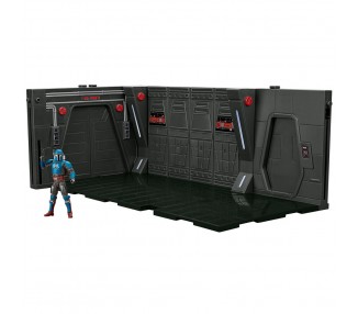 Playset Moff Gideons Imperial Light Cruiser Hallway + figura Mandalorian Privateer Star Wars 9,5cm