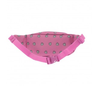 Riñonera Gancho Corazones rosa