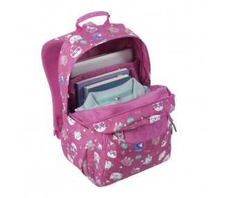 Mochila Fiesta Gatitos Acuareles 44cm