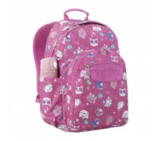 Mochila Fiesta Gatitos Acuareles 44cm