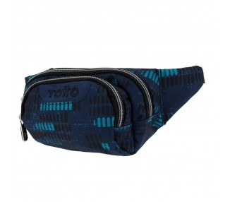 Riñonera Azul Jasperado Gancho