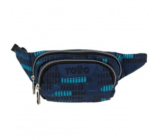 Riñonera Azul Jasperado Gancho