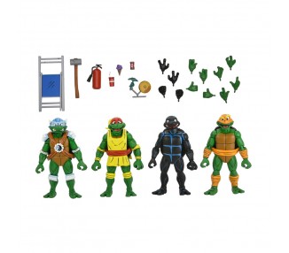 Blister 4 figuras Tortugas Ninja Stump Wrestling Teenage Mutant Ninja Tortugas Ninja 18cm