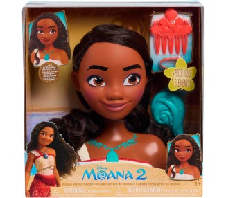 Busto peinados Vaiana Moana 2 Disney