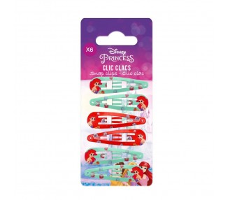 Blister 4 Horquillas Princesas Disney surtido