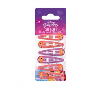 Blister 4 Horquillas Princesas Disney surtido