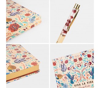 Set Cuaderno A5 + Boligrafo Frida Kahlo
