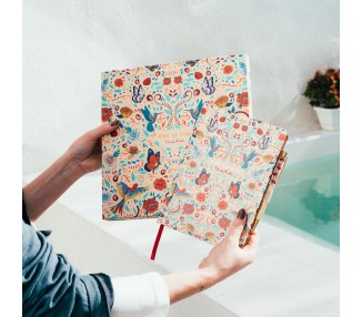 Set Cuaderno A5 + Boligrafo Frida Kahlo