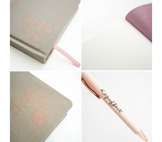 Set Cuaderno A5 + Boligrafo Raquel Beck