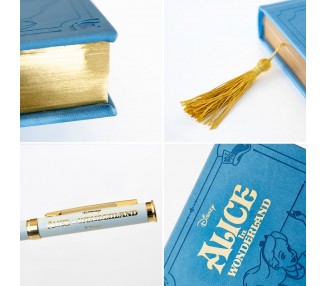 Set Cuaderno A5 + Boligrafo Alicia en el Pais de las Maravillas Disney