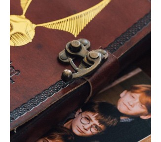 Cuaderno cuero Snitch Dorada Harry Potter