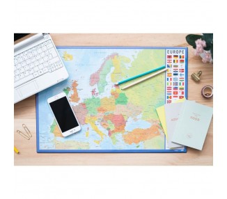 Vade tapete escritorio Mapa Europa Frances