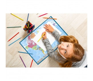 Vade tapete escritorio Mapa Mundo Frances