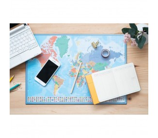 Vade tapete escritorio Mapa Mundo Italiano