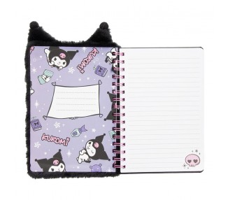 Cuaderno A5 Fluffy Kuromi Hello Kitty