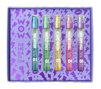 Set 5 Bruma Corporal Perfumada Wow Generation