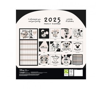 Calendario planificador familiar Mickey and Friends Disney