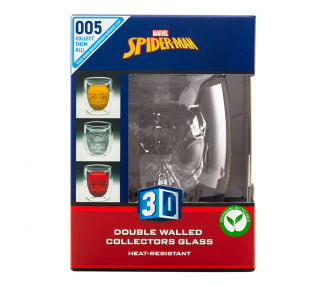 Vaso 3D doble pared Spiderman Marvel