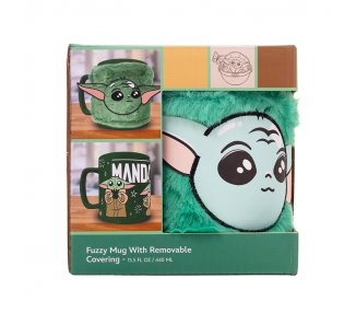 Taza funda de peluche Grogu Mandalorian Star Wars 440ml
