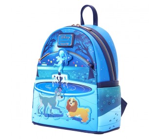 Mochila 70th Anniversary La Dama y el Vagabundo Disney Loungefly 26cm