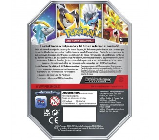 Lata juego cartas coleccionables Destinos Paradojicos Pokemon español surtido