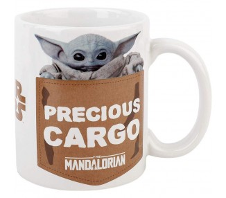 Set Taza + Posavasos y Llavero Yoda the Child Mandalorian Star Wars