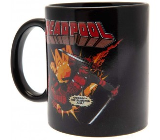 Taza + Llavero + Posavasos Deadpool Marvel