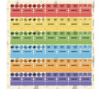 Calendario planificador familiar Star Wars