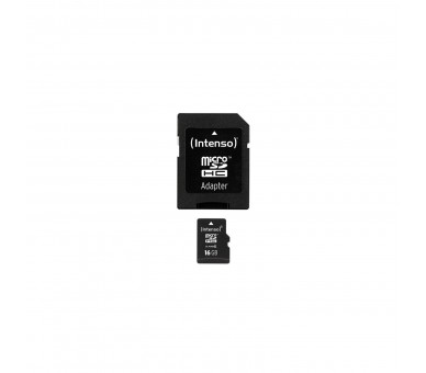 Tarjeta Micro Sd Intenso 16 Gb Clase 10 + Adaptador