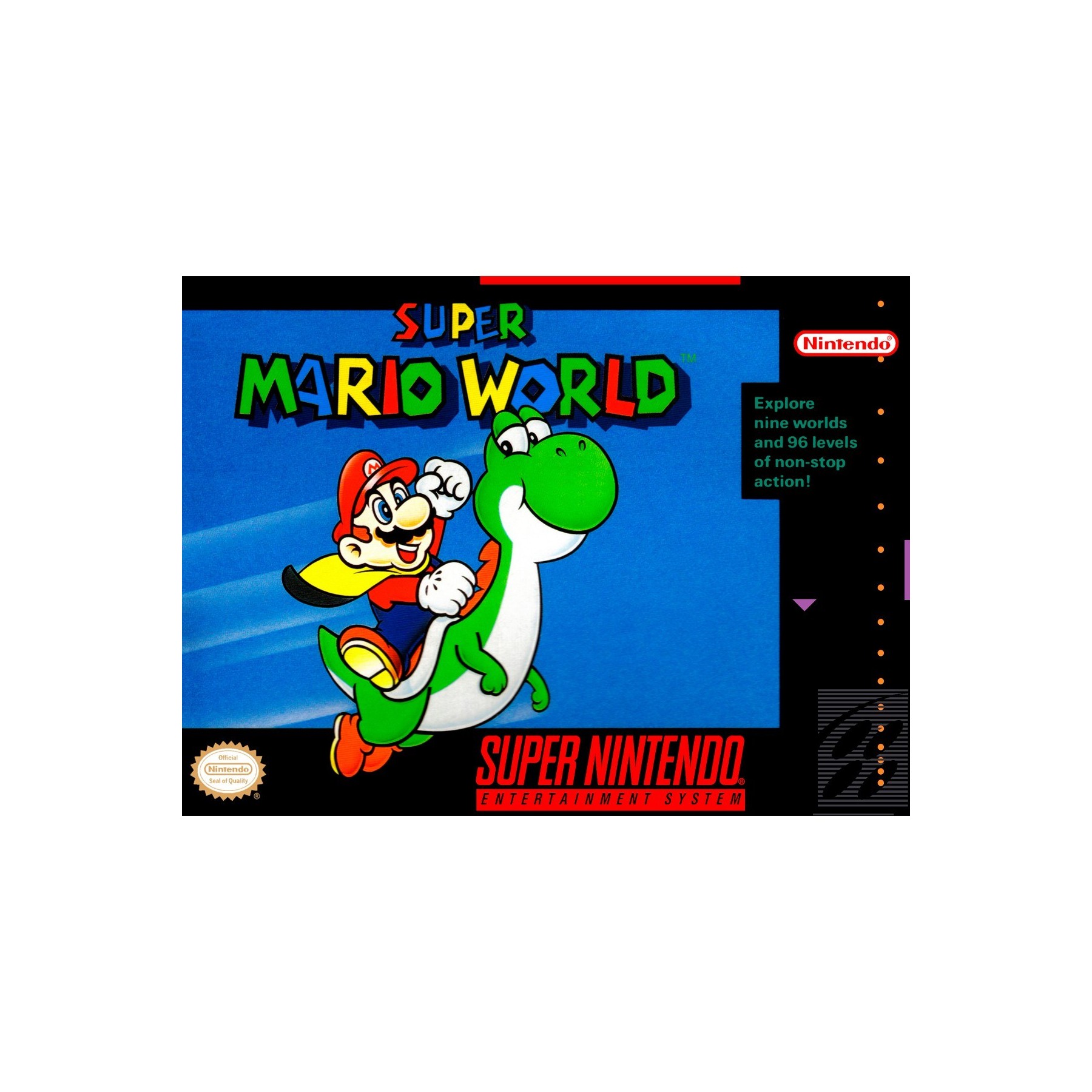 Lienzo Super Nintendo Super Mario World 30 X 40