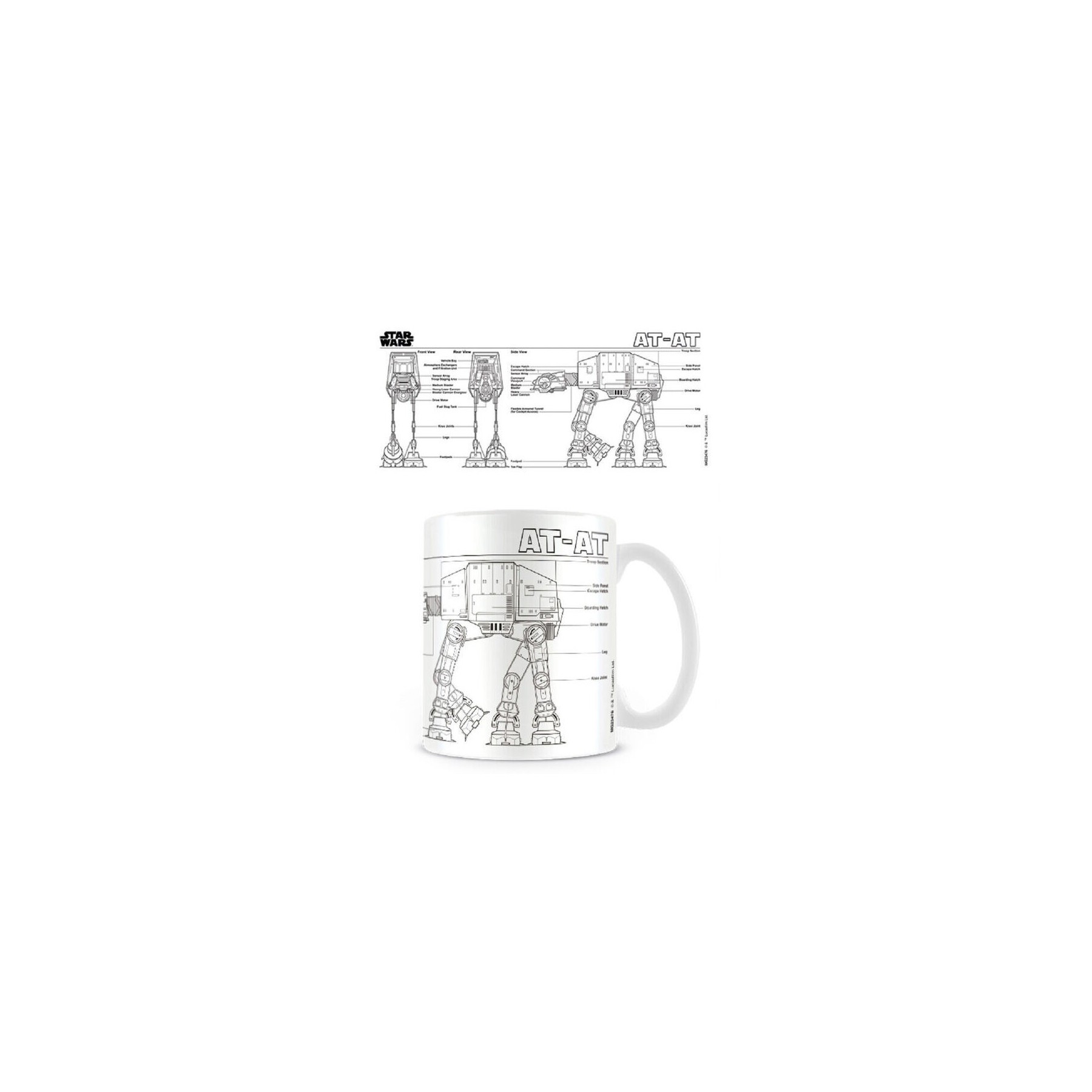 Taza At-At Sketch Star Wars