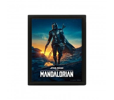 Star Wars (The Mandalorian) Poster 3D Nightfall