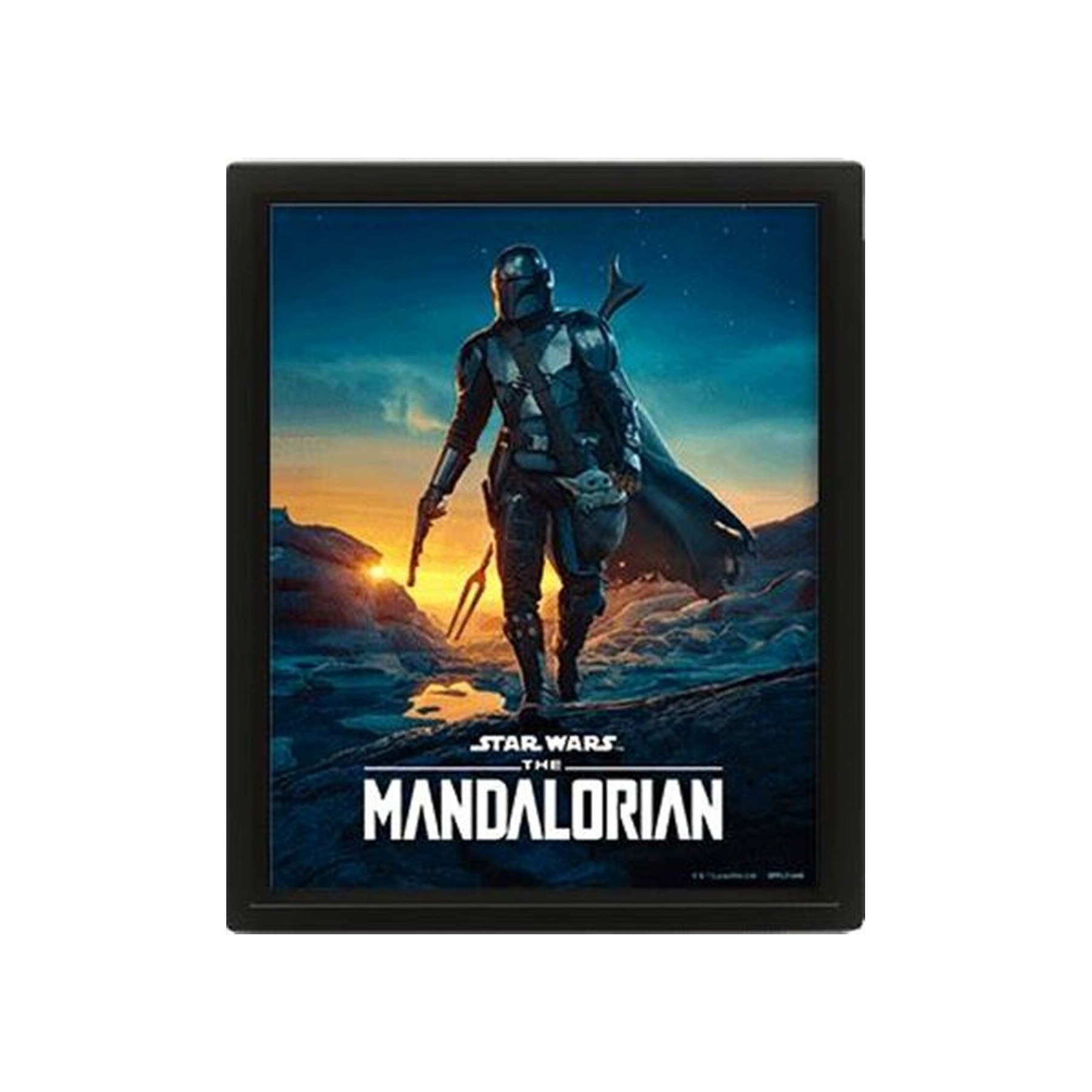 Star Wars (The Mandalorian) Poster 3D Nightfall