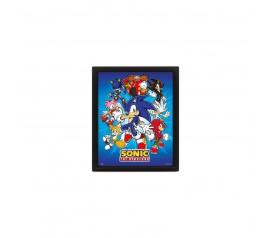 SONIC THE HEGGEHOD - POSTER 3D LA PANDILLA ESTA AQUÍ