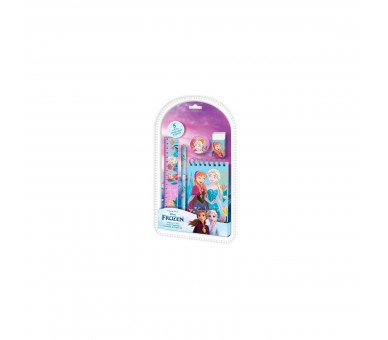 Set Papeleria Frozen Disney 5Pzs 12 Unidades