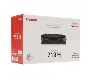 Toner Canon 719 H Negro 6400 Paginas Lbp6300 -  Lbp6650 -  M