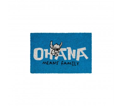Felpudo Disney Stitch Ohana Azul